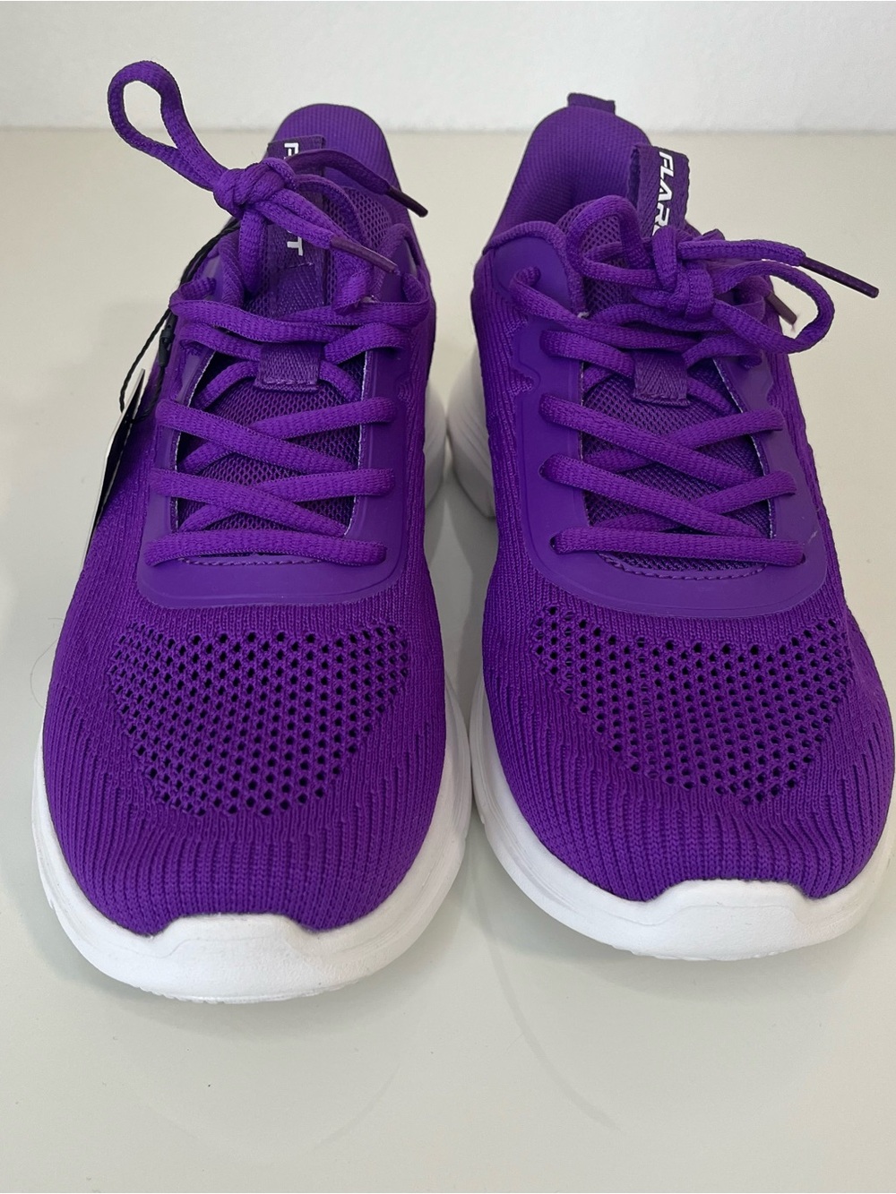 Flarut  Purple Knit Women's Sneakers - Size 9